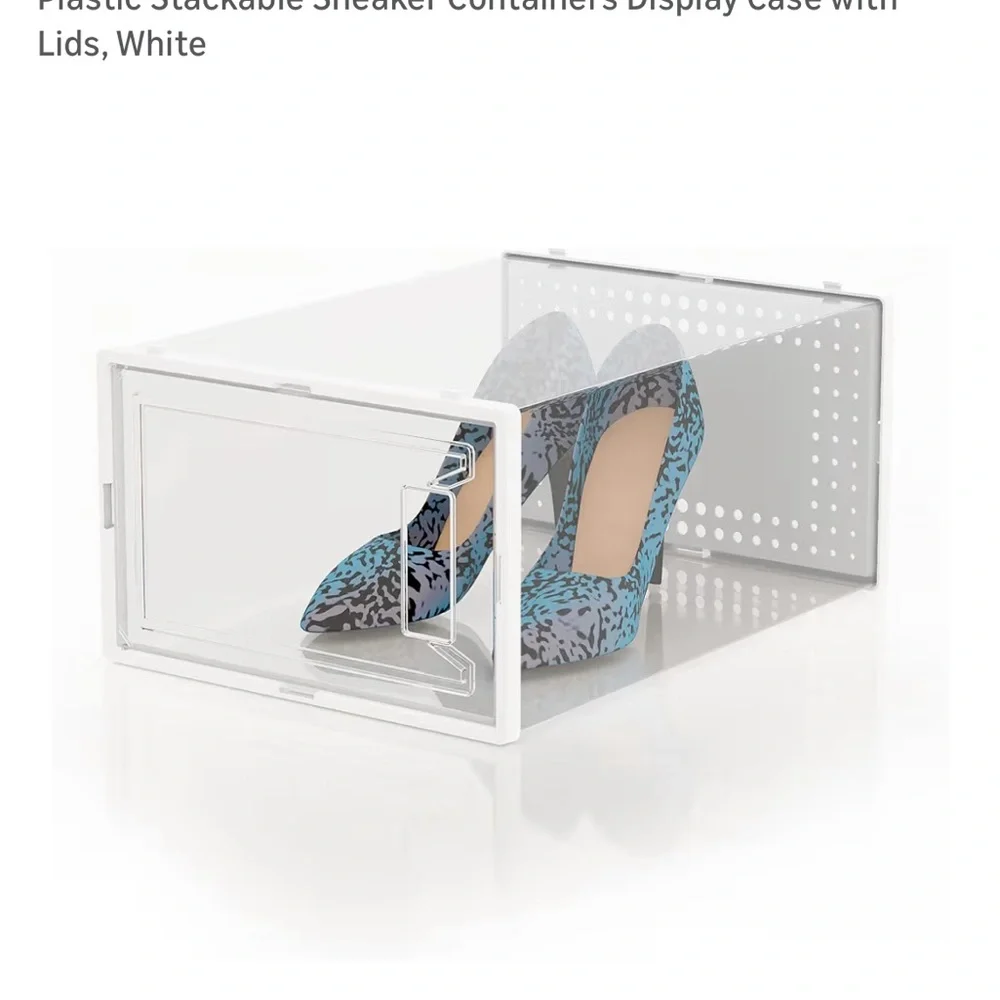Clear Stackable Shoe Storage Boxes - Set 2 - Picture 2 of 5